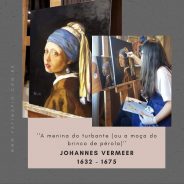 Moça com brinco de pérola , ccidonhea como Mona Lisa holandesa ou Moça de turbante é do pintor Johannes Vermeer, 1665.